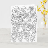 Kleur ME vazen wenskaart Kaart (Gele Bloem)