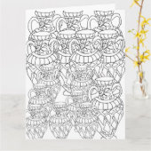 Kleur ME vazen wenskaart Kaart (Gele Bloem)