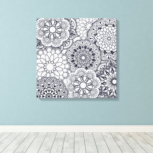 Kleur me  - Verpakt Canvas (Gloss) (Insitu (Houten vloer))