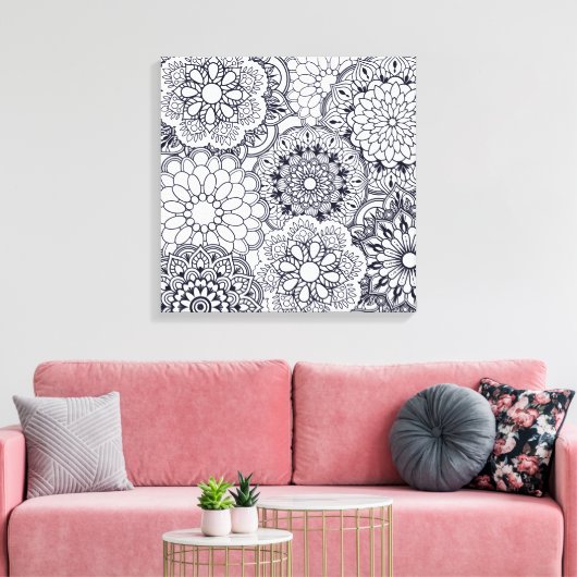 Kleur me  - Verpakt Canvas (Gloss) (Insitu (Woonkamer))