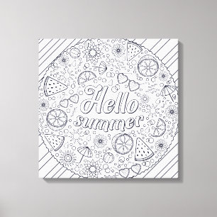 Kleur me  - Verpakt Canvas (Gloss) Afdruk