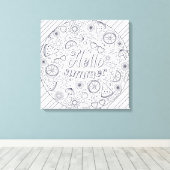 Kleur me - Verpakt Canvas (Gloss) Afdruk (Insitu (Houten vloer))