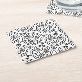 kleur me vlinder harten coaster kartonnen onderzetters (Schuin)