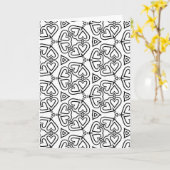 kleur me vlinderharten wenskaart kaart (Gele Bloem)