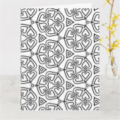 kleur me vlinderharten wenskaart kaart (Gele Bloem)