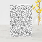 Kleur me Wenskaart - Inbegrepen enveloppen Kaart (Gele Bloem)