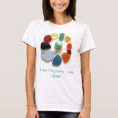 Kleur me  - zee glas t-shirt (Voorkant)