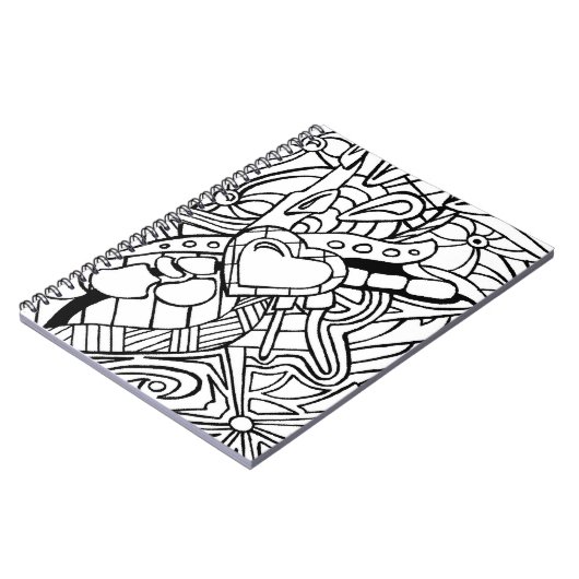 Kleur me zwart-wit drie notitieboek (Linkerzijde)