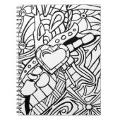 Kleur me zwart-wit drie notitieboek (Voorkant)