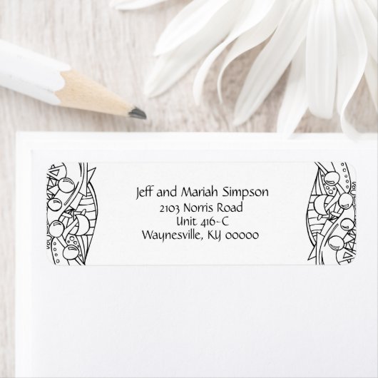 Kleur me zwart-wit één etiket (Insitu)