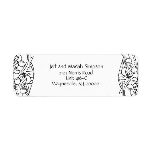 Kleur me zwart-wit één etiket (Voorkant)