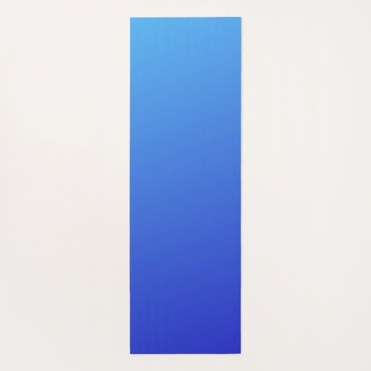 Kleur met blauwe gradiënt yogamat (Achterkant)