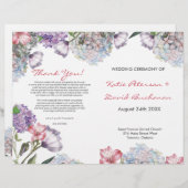 Kleur met handbeschilderd water, hydrangea bruilof (Voorkant / Achterkant)