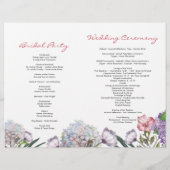 Kleur met handbeschilderd water, hydrangea bruilof (Achterkant)