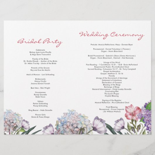 Kleur met handbeschilderd water, hydrangea bruilof (Achterkant)