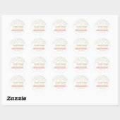 Kleur met kleine ster Baby shower elke kleur Ronde Sticker (Vel)