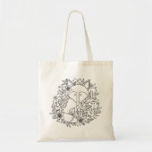 Kleur met kleine vos tote bag (Voorkant)
