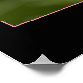 Kleur met roze roze foto bij sluiten poster (Hoek)