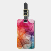 Kleur met water bagagelabel (Voorkant verticaal)