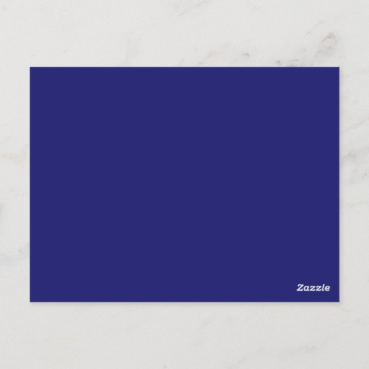 kleur midderblauw briefkaart (Achterkant)