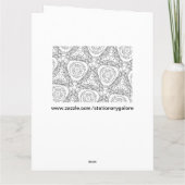 kleur mij boeket tulp wenskaart kaart (Achterkant)