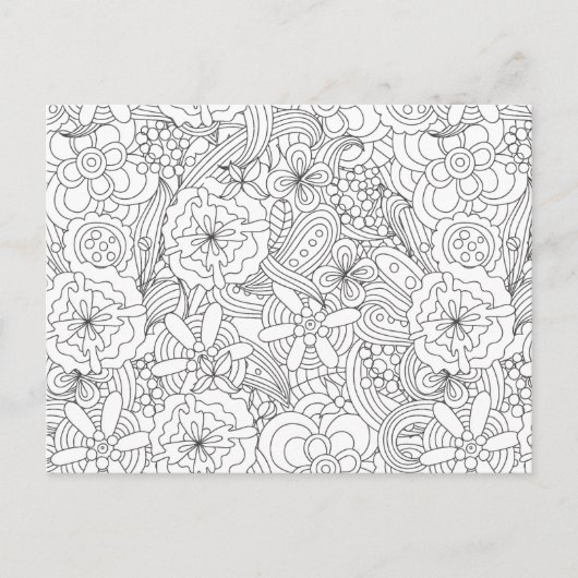 Kleur mij in B4-posey ・ Aangepast Briefkaart (Voorkant)