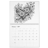 Kleur mij | Leuke volwassen kleuren Kalender (Feb 2027)