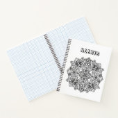 Kleur mij, persoonlijke vlinder Mandala Notitieboek (Binnen)