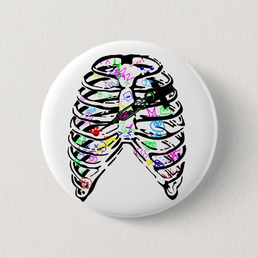 kleur mij ronde button 5,7 cm (Voorkant)