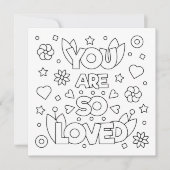 Kleur mij U bent zo geliefd Inspire Activiteit Kaa Kaart (Voorkant)