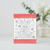 Kleur mij U bent zo geliefd Kaarten van de Inspire (Staand voorkant)