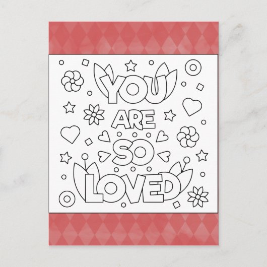 Kleur mij U bent zo geliefd Kaarten van de Inspire (Voorkant)