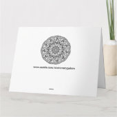 kleur mij wervelende bloemen wenskaart kaart (Achterkant)