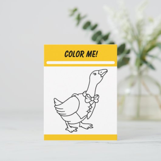 Kleur-mijn-activiteitenkaart Briefkaart (Staand voorkant)