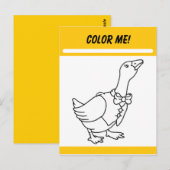 Kleur-mijn-activiteitenkaart Briefkaart (Voorkant / Achterkant)