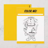 Kleur-mijn-activiteitenkaart Briefkaart (Voorkant / Achterkant)