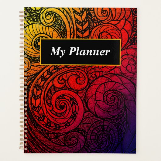 Kleur Mijn Dagen Doodle Planner (Voorkant)