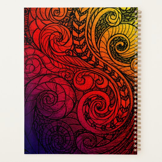 Kleur Mijn Dagen Doodle Planner (Achterkant)