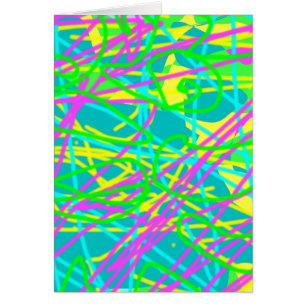 Kleur Mijn Dromen Krabbelpatroon Expressieve kunst