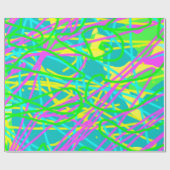 Kleur Mijn Dromen Krabbelpatroon Expressieve kunst Cadeaupapier (Vlak)