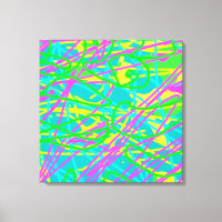 Kleur Mijn Dromen Krabbelpatroon Expressieve kunst
