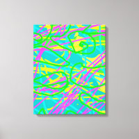 Kleur Mijn Dromen Krabbelpatroon Expressieve kunst