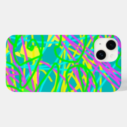 Kleur Mijn Dromen Krabbelpatroon Expressieve kunst Case-Mate iPhone Case (Achterkant (horizontaal))