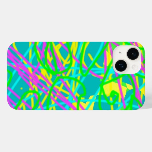Kleur Mijn Dromen Krabbelpatroon Expressieve kunst Case-Mate iPhone Case (Achterkant (horizontaal))