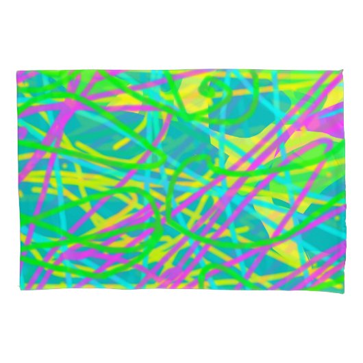 Kleur Mijn Dromen Krabbelpatroon Expressieve kunst Kussensloop (Voorkant)