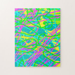 Kleur Mijn Dromen Krabbelpatroon Expressieve kunst Legpuzzel