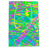 Kleur Mijn Dromen Krabbelpatroon Expressieve kunst Medium Cadeauzakje (Voorkant)