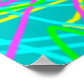 Kleur Mijn Dromen Krabbelpatroon Expressieve kunst Poster (Hoek)