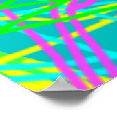 Kleur Mijn Dromen Krabbelpatroon Expressieve kunst Poster (Hoek)