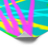 Kleur Mijn Dromen Krabbelpatroon Expressieve kunst Poster (Hoek)